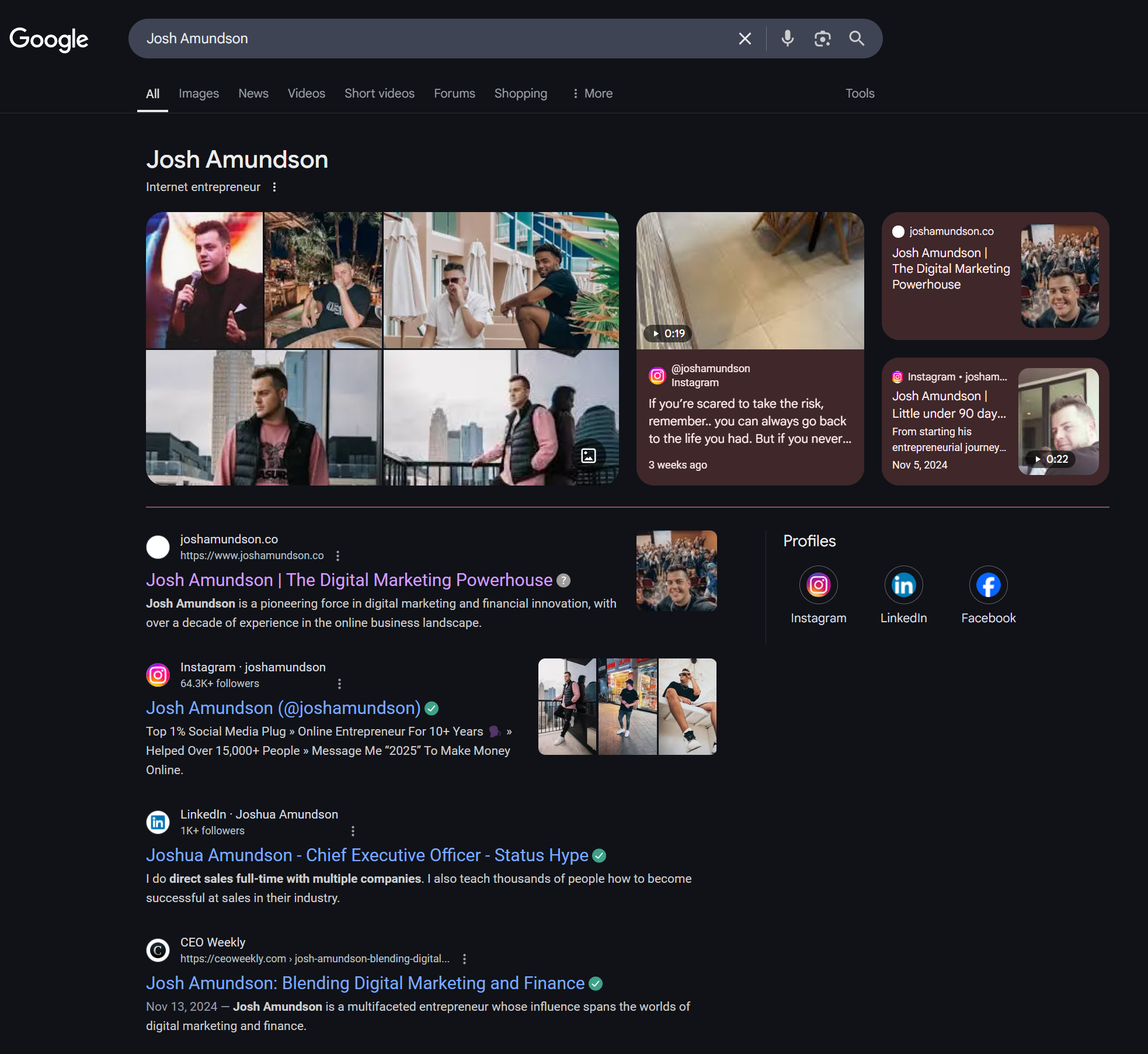 Josh Amundson Media Features